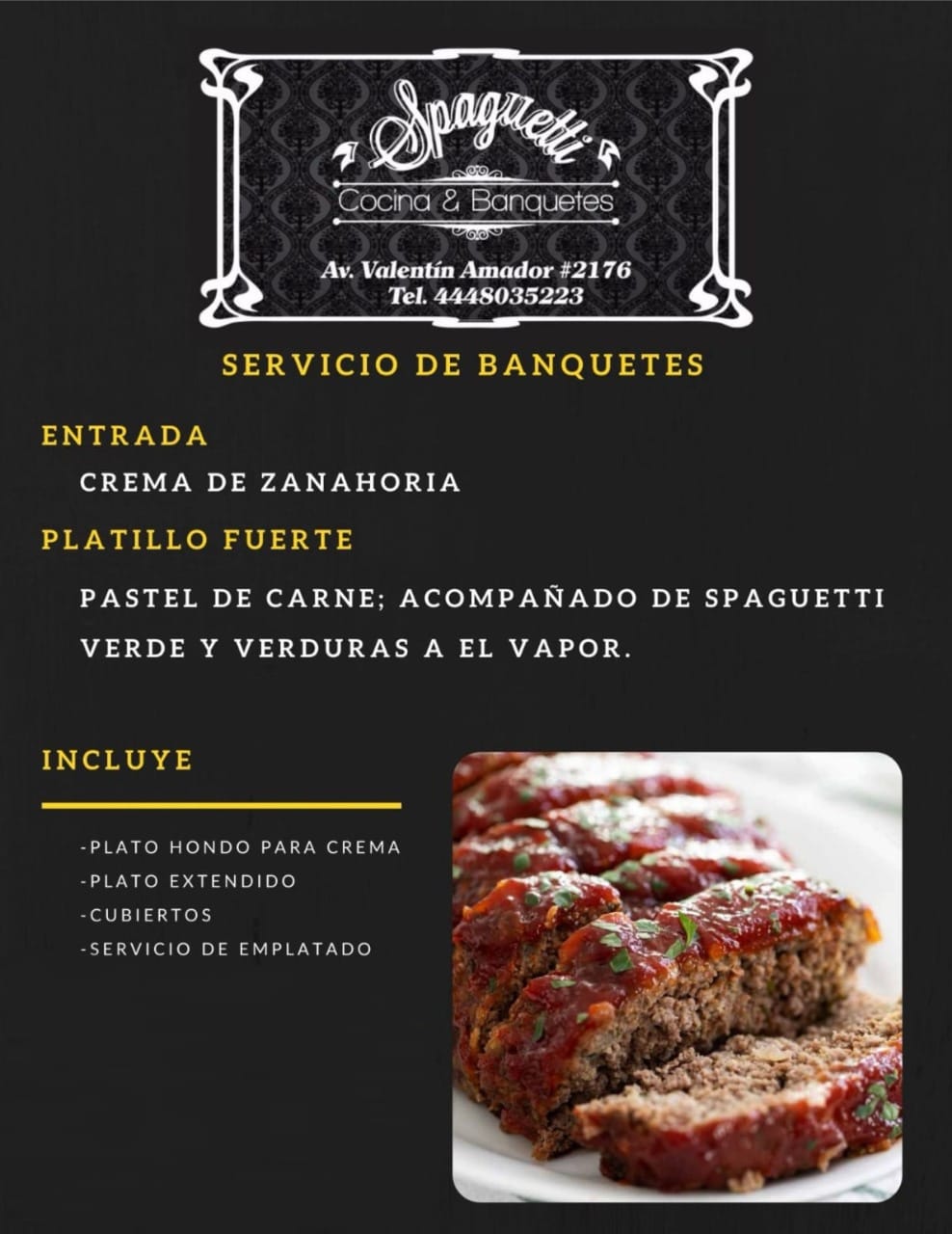 Paquete Banquete de Pastel de Carne